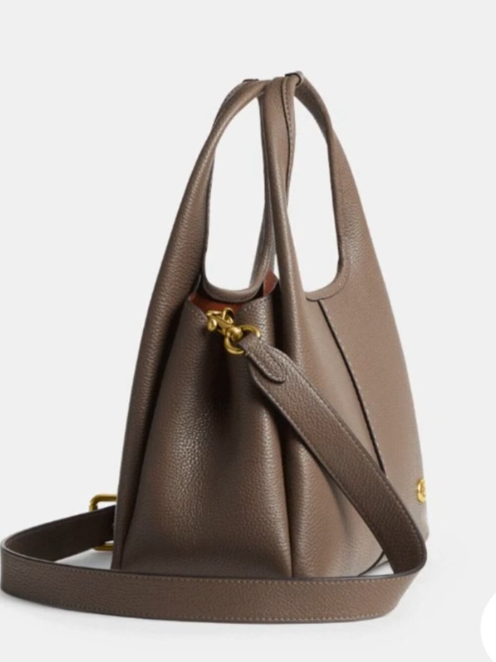 Nwt Coach Lana 23 Pebble leather, color: dark stone - Picture 5 of 11